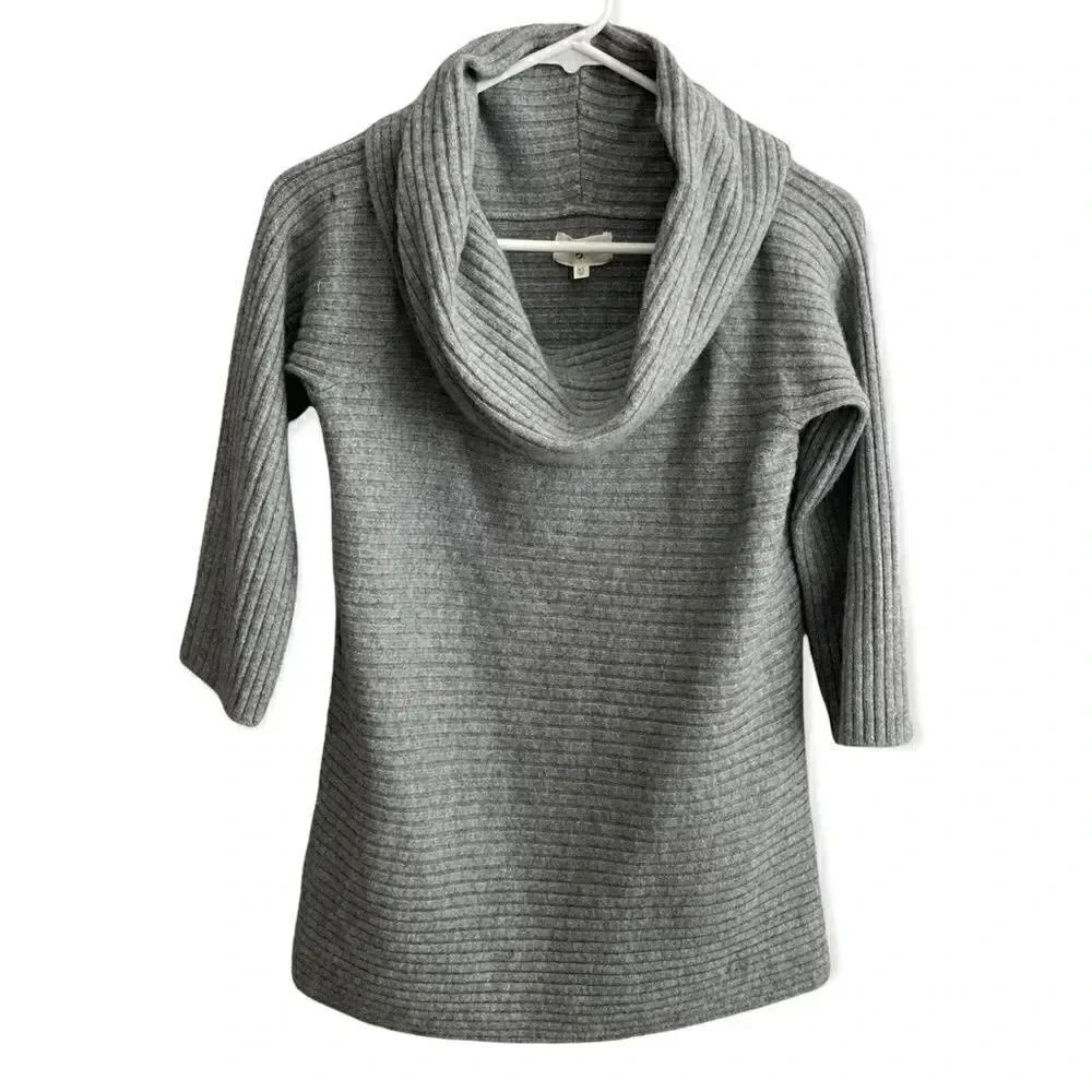 Lou& Grey grey knit extra soft and cozy Cowl neck sweater